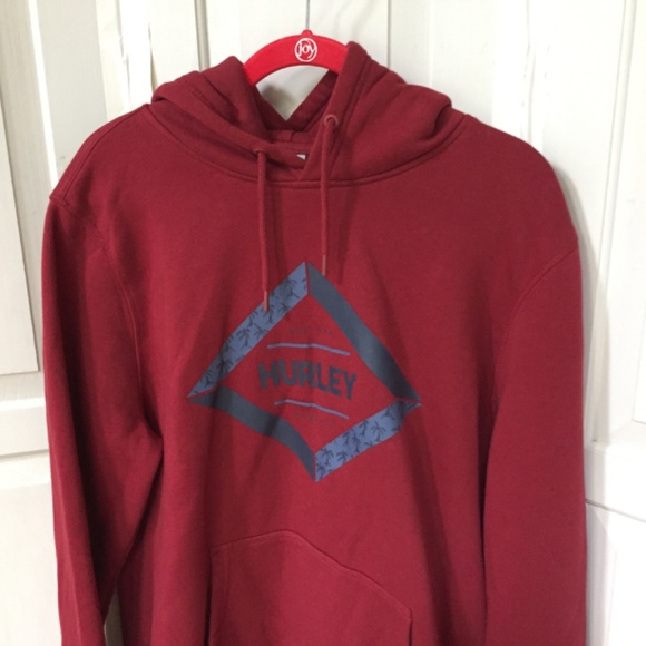Hurley Red Hoodie with Blue Logo - Picture 3 of 11